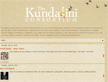 Tablet Screenshot of kundaliniconsortium.org